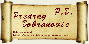 Predrag Dobranović vizit kartica